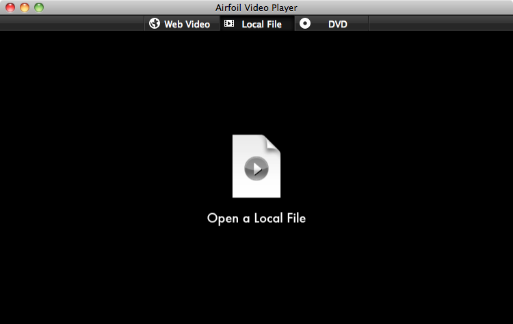 Airfoil Video Player's Local Mode